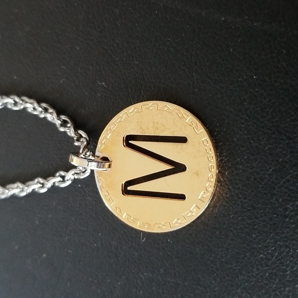 Rebecca necklace.  Used comes with original box. Made in Italy.